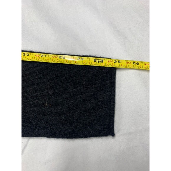 J Crew Cashmere Sweater Womens Size L Black Long Sleeve Crewneck Elevated Basic - Picture 6 of 7